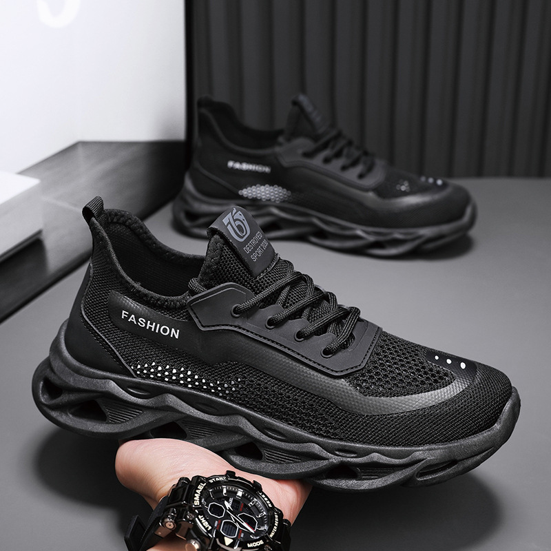 Zapatos de hombre 2025 transfronterizo Amazon verano nuevo estilo simple viento volador moda deportes ocio zapatos de hombre comercio exterior al por mayor