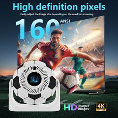 JY360 プロジェクターワールドカップサッカーパンチング Android 1080P HD ワイヤレス投影スクリーン家庭用屋外プロジェクター