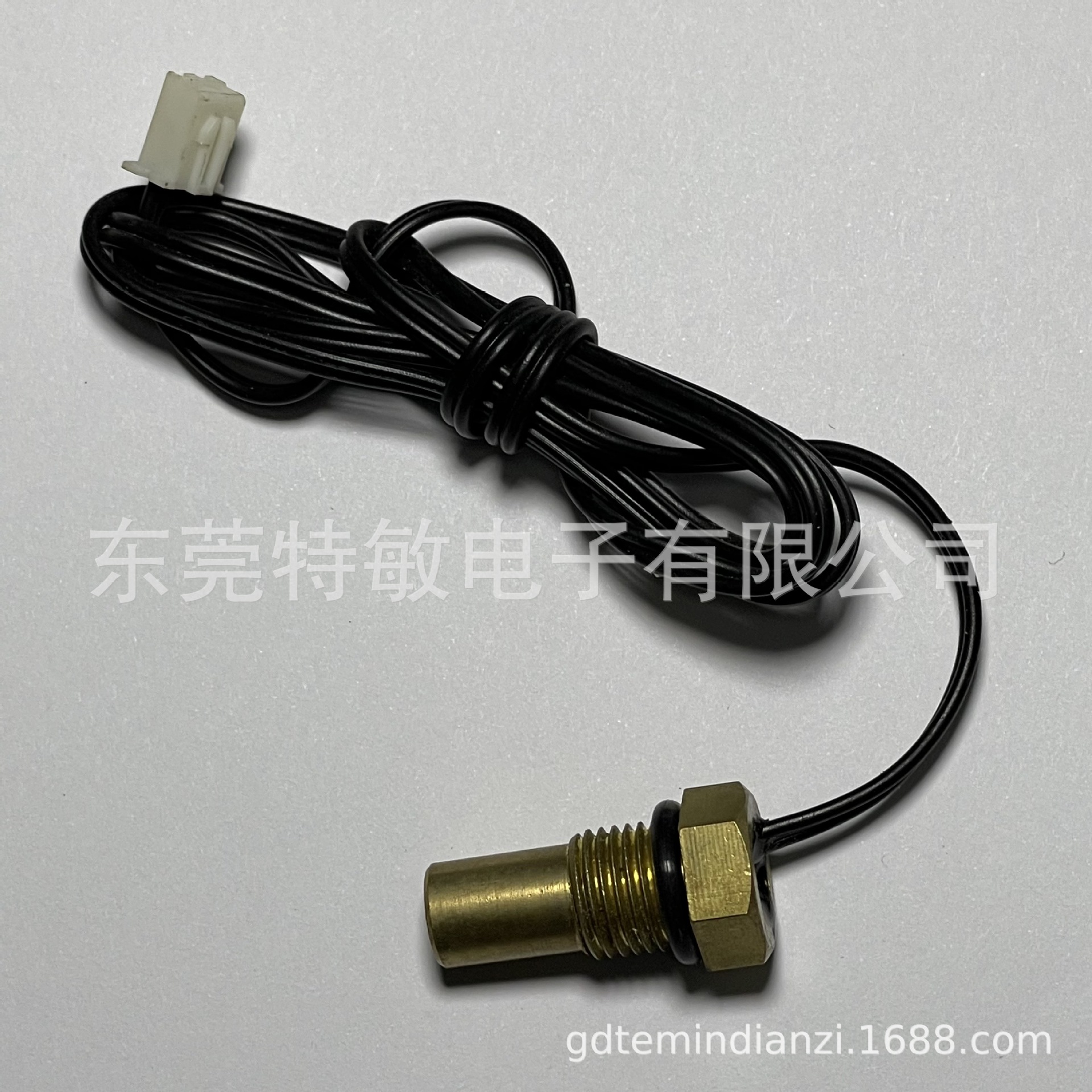 M10铜壳温度传感器 水管安装 防水探头可配防水垫圈家用