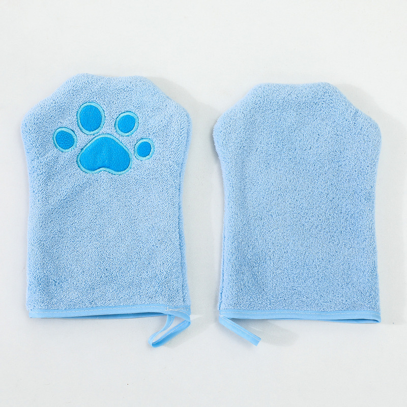 Pet Bathing Gloves, Coral Velvet Absorbent Cat Paw Towel, Dog Cleaning Supplies, Cute Quick-Drying Pet Grooming Tools Pet Bathing Gloves, Coral Velvet Absorbent Cat Paw Towel, Dog Cleaning Supplies, Cute Quick-Drying Pet Grooming Tools
