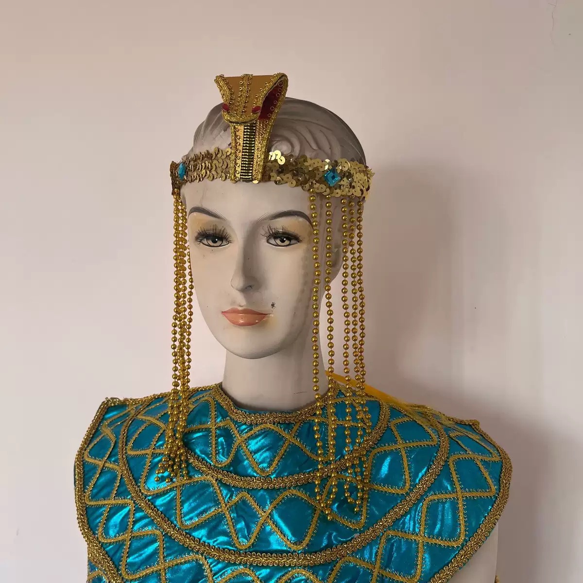 Halloween egipcio cobra headwear mujeres egipcio traje accesorios oro cuentas diadema Faraón lentejuelas accesorios para el cabello