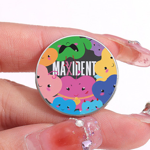 Stray kids series album MAXIDENT brooch personality peripheral UV printing oil dripping badge