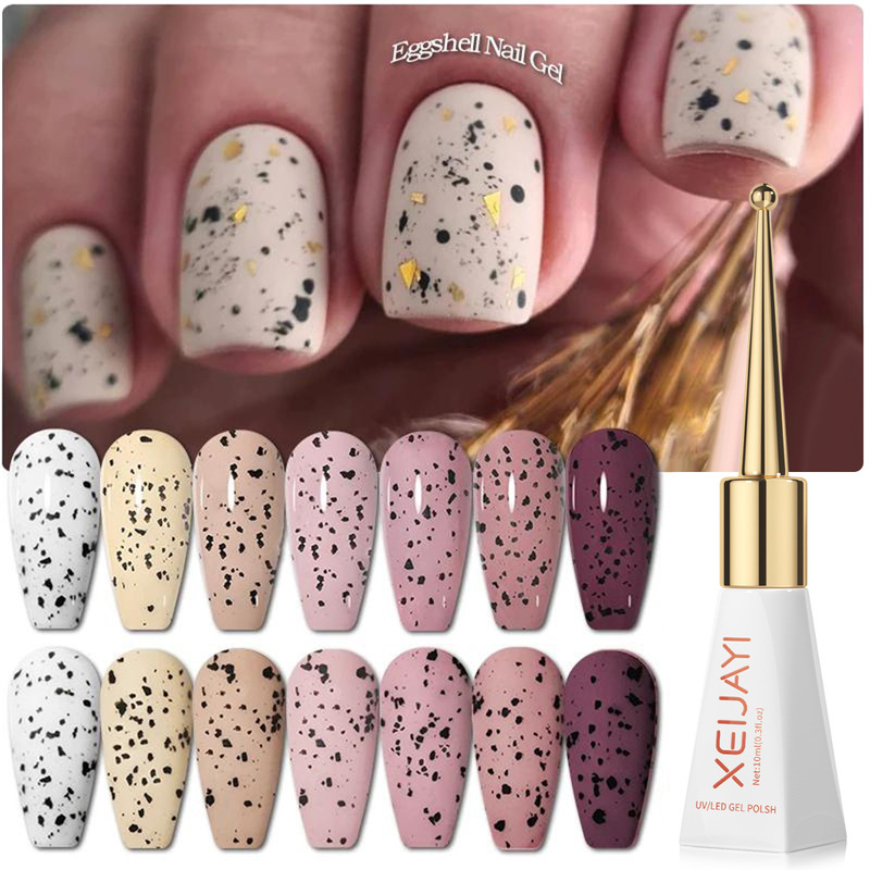 Japanese style net red nail art eggshell glue quail egg nail oil glue 2024 white spot texture phototherapy glue nail shop special
