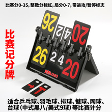 严选乒乓球台球记分牌定制体育比赛局分赛事羽毛网排棒毽球记分器