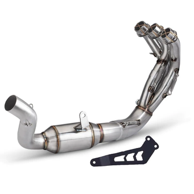 middle section stainless steel, Motorcycle exhaust pipe - 2021-2024-stainless-steel
