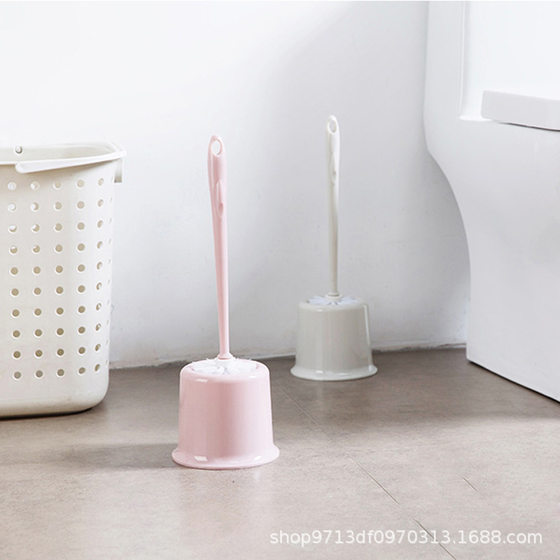 Plain Elegant Toilet Brush Set Toilet Cleaning Brush Toilet No Dead Angle Brush Long Handle Soft Wool Toilet Brush 1201