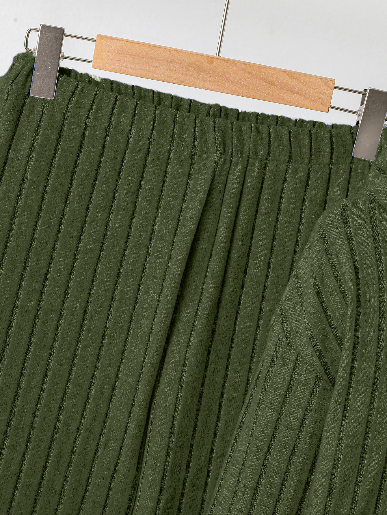 Traje de niña primavera de manga larga jersey casual de niña de punto lindo pantalones rectos suéter de niña traje de dos piezas