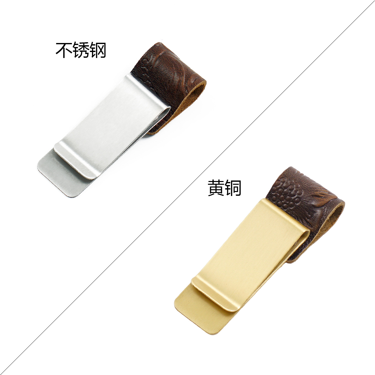 Accesorios para cuaderno de viajero TRAVELER'S, marcapáginas, clip para bolígrafo, billetera de metal, cuero retro