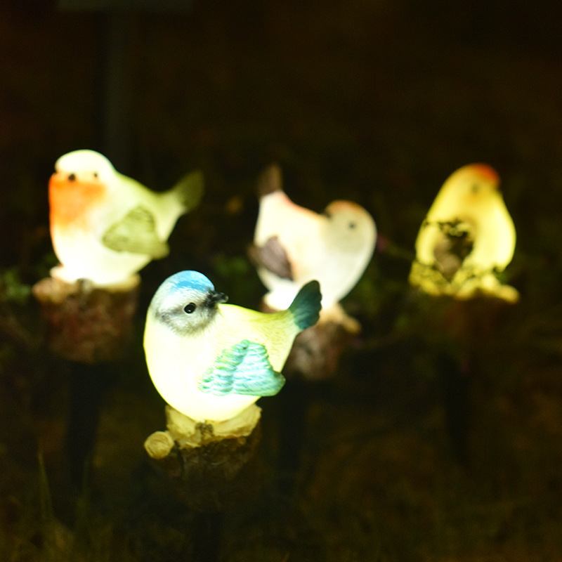 Amazon Solar Powered Lighted Bird String Lights, Garden Snail Atmosphere Animal Lights, Waterproof Shaped Creative Resin