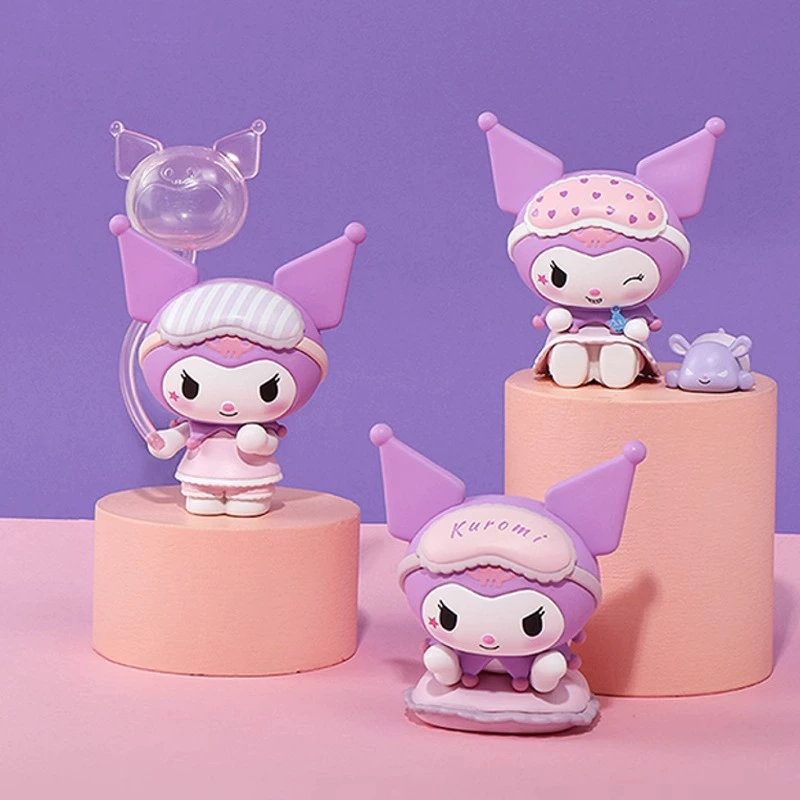 Фигурка-сюрприз (Sanrio) Melody и Kuromi в пижамах, коллекционная, шанс 1/96