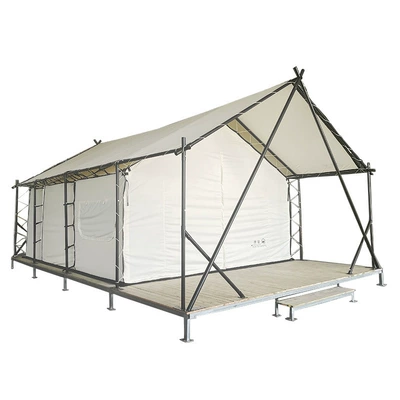 Harajuku tent large steel frame structure outdoor hotel homestay tent camp camping holiday wild luxury tent canopy (Çadırlar) - y15m-8m-34m-without-platform-5-8-people