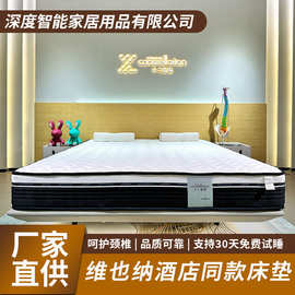 五星级酒店独立弹簧床垫民宿公寓家用软硬两用抗干扰静音床垫定制