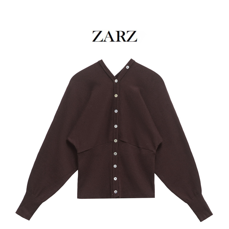 ZARZ自作欧米風新型女装クラシックファッション修身裾ニットコート8082100|undefined