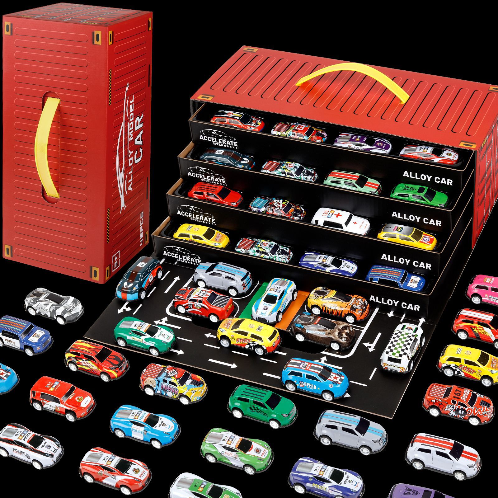 Coche de juguete infantil hoja hoja de hierro coche pequeño conjunto de aleación fábrica de coches de juguete para niños contenedores de barril