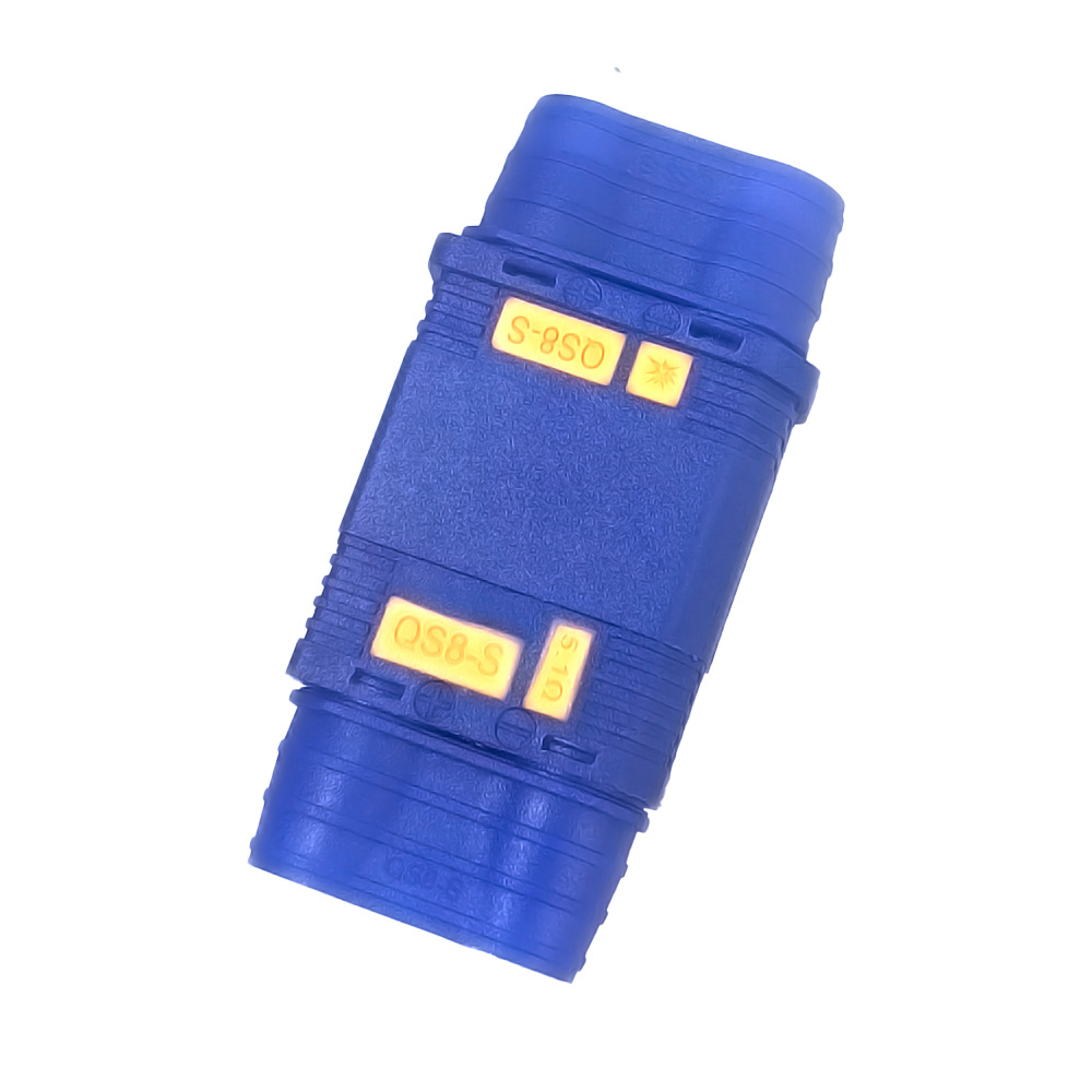 Qs8 Blue High Current Anti-Fire Connector Model Aircraft Forklift Drone Takeaway Lithium Battery Use
