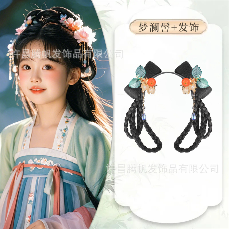 맹란빵 + 오렌지 헤어 액세서리