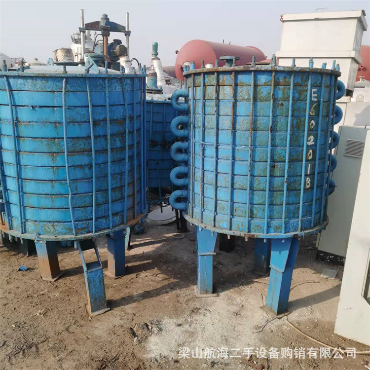 二手搪瓷片冷凝器 碟片片式搪玻璃循环冷却器不锈钢换热器挥发器