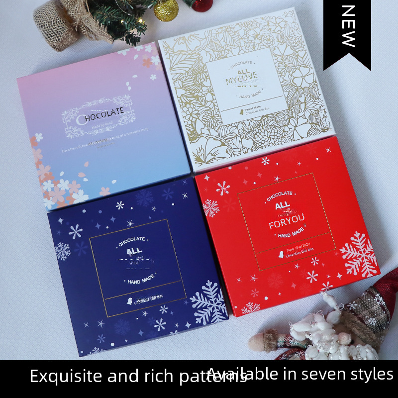 Handmade Chocolate Packaging Box Gift Box Christmas Candy Box with European Style Mold