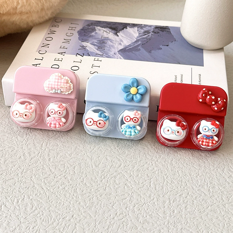 Small cute box, cartoon invisible glasses