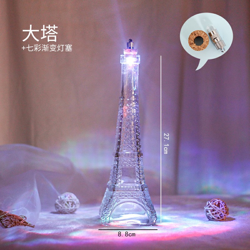 Botella de deseos de bricolaje al por mayor, botella de cielo estrellado, botella de nebulosa, botella de arco iris, botella de deriva, botella de mar, botella de estrella de la suerte, vidrio