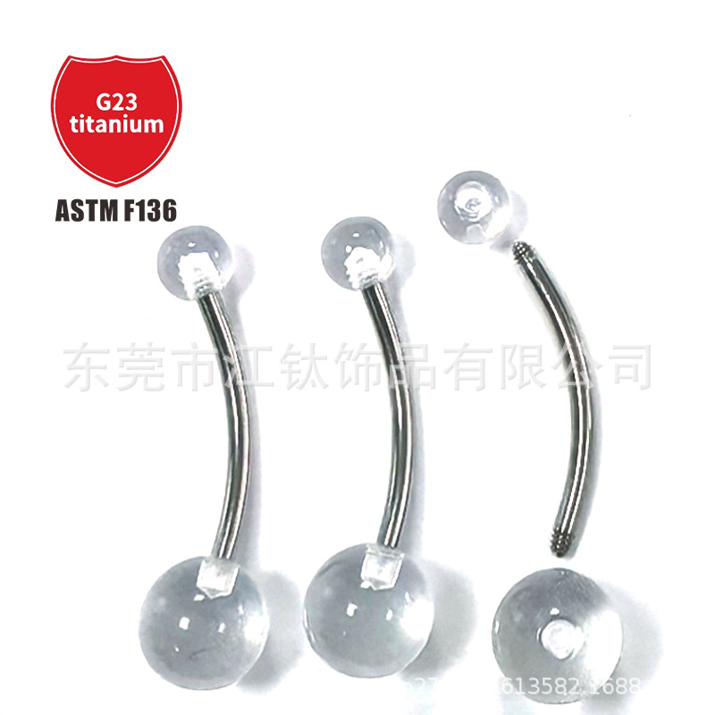 Pointed titanium steel lip stud product view