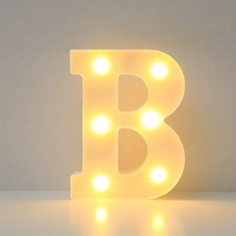 Amazon (16cm) LED blanco inglés número de letras lámpara de cumpleaños propuesta de matrimonio atmósfera lámpara LED lámpara decorativa