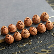 雕刻龙纹桃核小桃胡十二生肖鼠牛虎兔龙蛇马羊猴鸡狗猪手链吊坠子