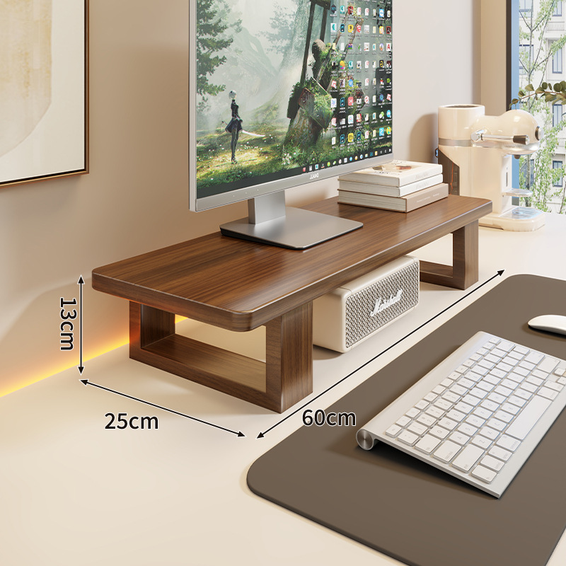 Soporte Elevador para Monitor de Madera MDF para Oficina y Escritorio