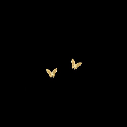 S925 Pure Silver Butterfly Earrings Mini Minimalist Women's Petite Exquisite Uncommon Design Sleep Without Removing Ear Bone Studs