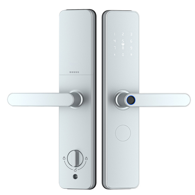 N333 cerradura de huella digital de plata