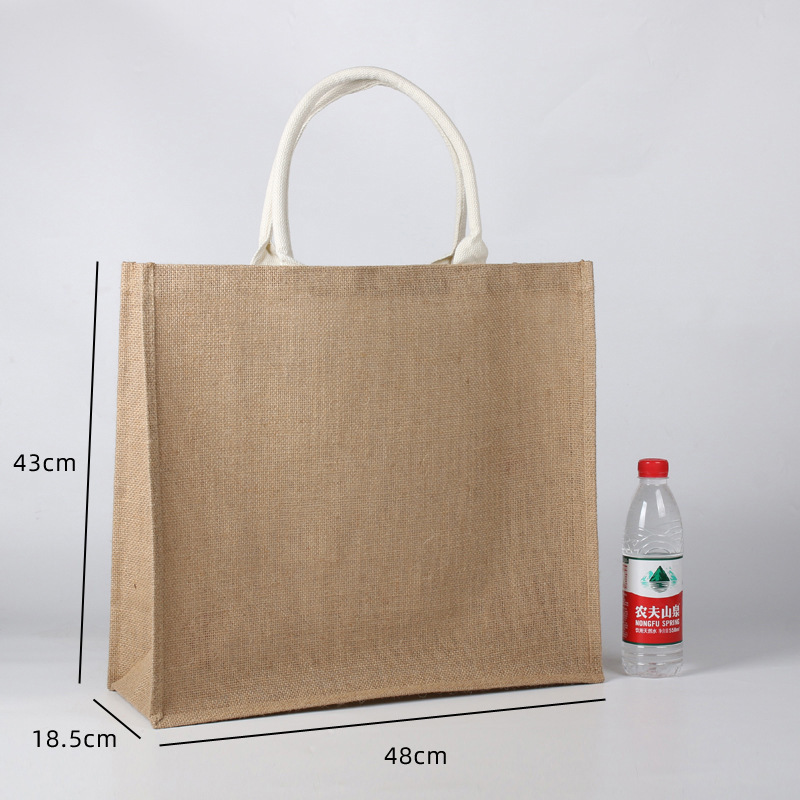 無印麻布手提げ袋卸売り良品お土産ショッピング亜綿麻黄麻袋diy手描き麻布バッグ|undefined