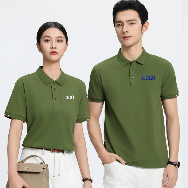 Рубашка поло на заказ рабочая одежда летняя футболка с лацканом и коротким рукавом корпоративная группа белых воротничков