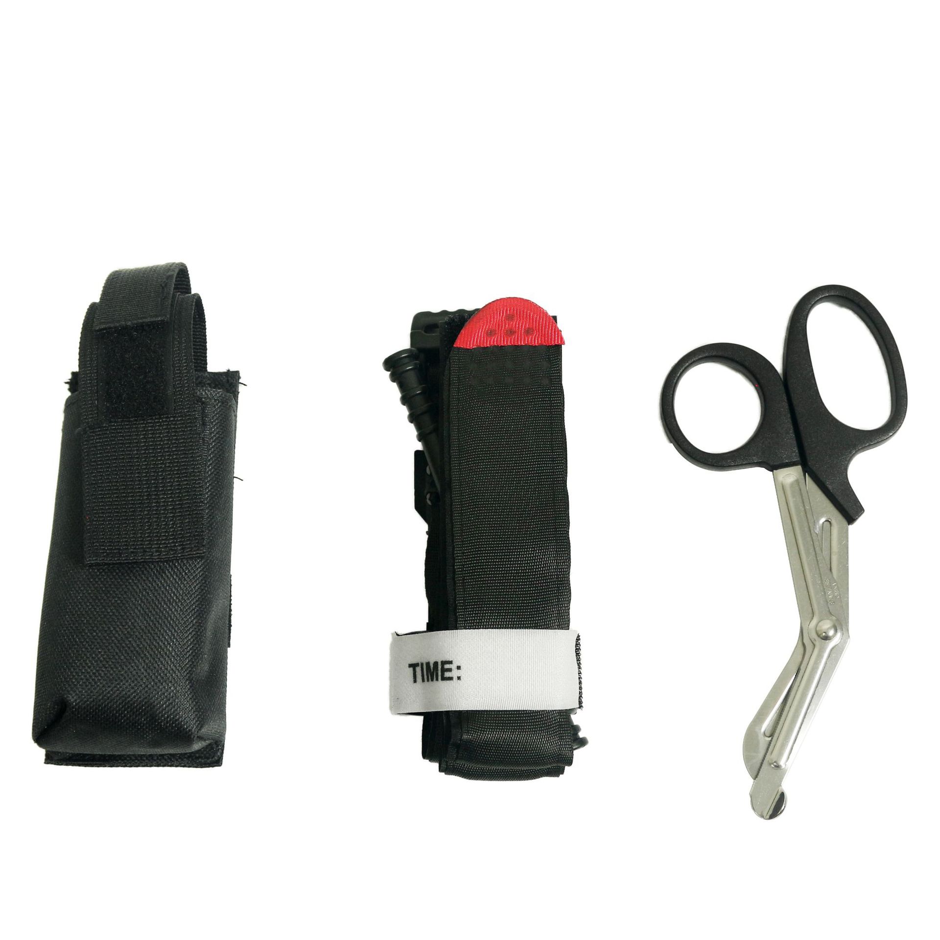 GATO de combate táctico torniquete + sistema MOLLE Kit Médico + Pequeño Táctico EMT médico tijeras traje