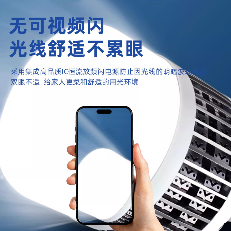 大功率LED灯泡螺口E27家用超亮球泡灯强光工地厂房车间节能照明灯|undefined