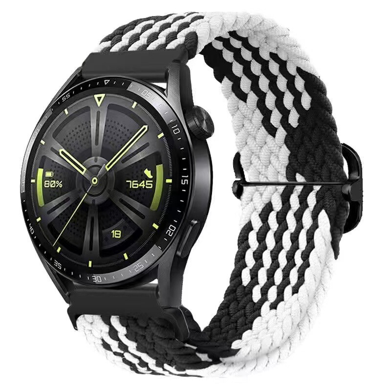 Applicable to Amazfit GTS Amazfit/3 Bip/Lite/GTS 2 elastic slide buckle woven rainbow strap Applicable to Amazfit GTS Amazfit/3 Bip/Lite/GTS 2 elastic slide buckle woven rainbow strap