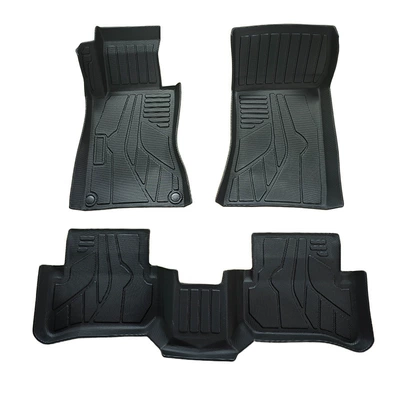 Suitable for Tiguan 2010 Environmentally Friendly Material Tpe Car Floor Mats, Wear-Resistant and Dirt-Resistant, Cross-Border Wholesale, No Odor (Modelə uyğun ayaqaltı) - black-w203-left-hand-drive