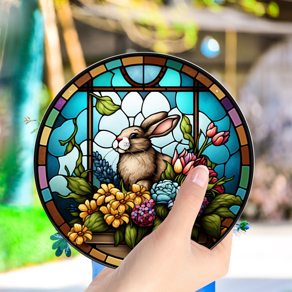 95g Weight pendant Home Textiles & Decor Type Acrylic Material Easter Festival Rabbit Pattern Casual, Elegant, Classical Style Easter Casual Elegant Classical Rabbit Arylic Party Supplies Decorations 13