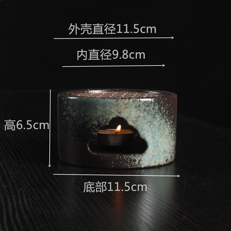 Vela de estilo japonés tetera calentador de té base tetera doméstica calefacción calentador de té Kung Fu ceremonia del té cero con calentador de té caliente