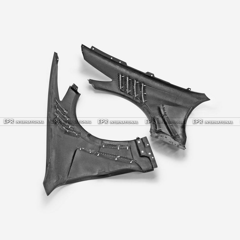 For KIA STINGER Carbon Fiber EPA2 Upper and Lower Vented Fender Flares Replacement Parts