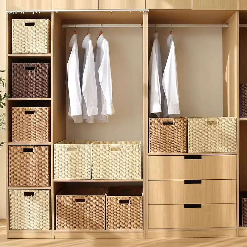 寂は藤編みの収納箱をまねてかごの雑物のタンスの食器棚の客間のお茶のいくつかを整理して収納箱の収納枠を整理します。