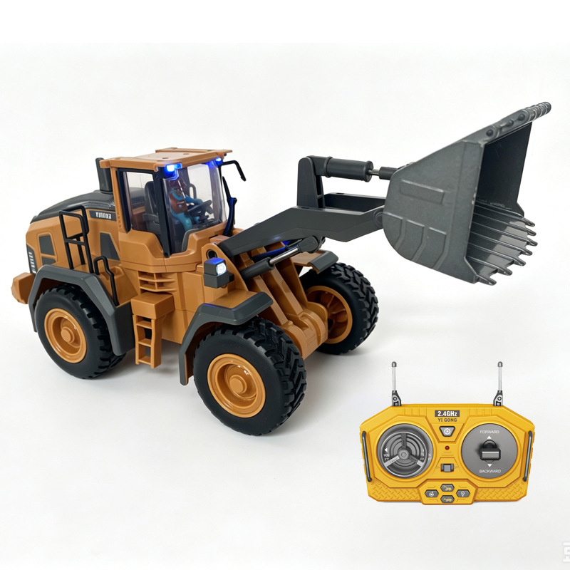 Vehículo de ingeniería de control remoto aleación inalámbrica 2.4G excavadora eléctrica camión de simulación camión de carga juguetes para niños