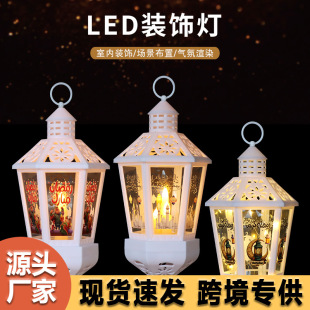 摩洛哥风格复古镂空风灯LED蜡烛风灯 节庆装饰灯笼热销新款风灯-阿里巴巴