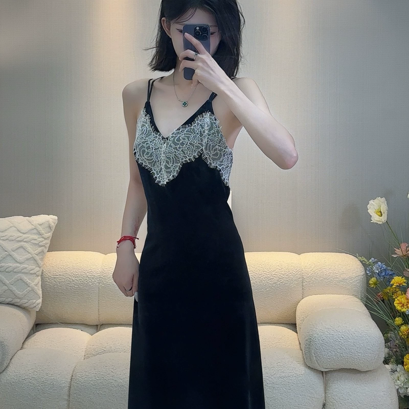 Осенние бархатные кружевные пижамы для ресниц, sexy банная халат, комплект, кружевное платье, утягивающий эффект