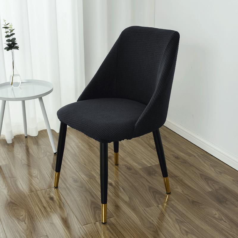 Cubierta de silla de comedor semicircular de grano de maíz simple moderno, respaldo de mesa de comedor para el hogar, funda de silla universal para cuatro estaciones, hogar