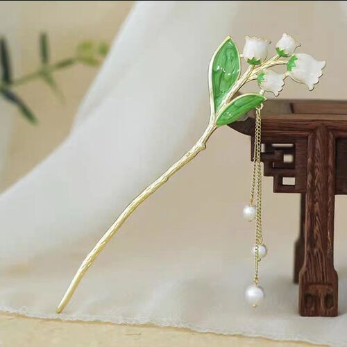 Ancient style tassel hairpin, high-end new Chinese style rocking hairpin, simple modern cheongsam, Hanfu hairpin headdress