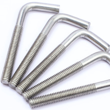 304不锈钢7字型螺丝直角螺钉 L型螺杆七字地脚螺栓M4M5M6M8M10M12