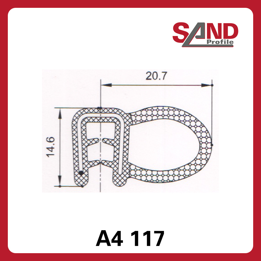 申波菲勒SAND密封条棱边保护条护边条橡胶条A4117