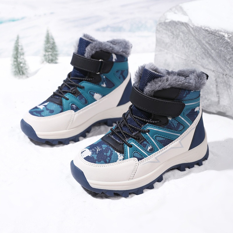 Comercio exterior transfronterizo invierno algodón más calzado para niños zapatos de algodón antideslizantes y resistentes al desgaste para niños