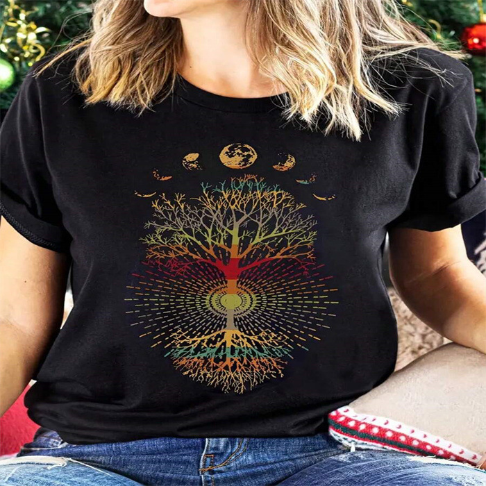 Cross Border in stock Women's Summer T-shirt Printed Fashion Casual Cute Short Sleeve Women's Eyes Printed Short Sleeve T-Shirt