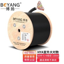 博揚三類室外大對數電纜50對HYA50*2*0.4線徑BY-Cat3-SW50X-100M